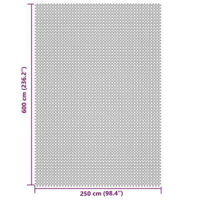 vidaXL Στρώμα Δαπέδου Κάμπινγκ Κρεμ 6x2,5 μ.