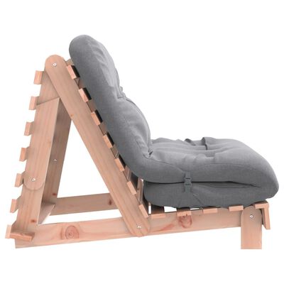 vidaXL Καναπές Κρεβάτι Futon/Στρώμα 80x206x11 Μασίφ Ξύλο Ψευδοτσούγκα