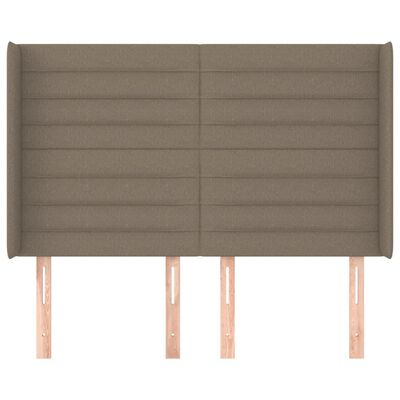 vidaXL Κεφαλάρι με Πτερύγια Taupe 147x16x118/128 εκ. Υφασμάτινο