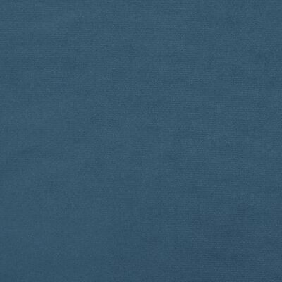 vidaXL Κεφαλάρι Κρεβατιού Σκούρο Μπλε 100x7x78/88 εκ. Βελούδινο