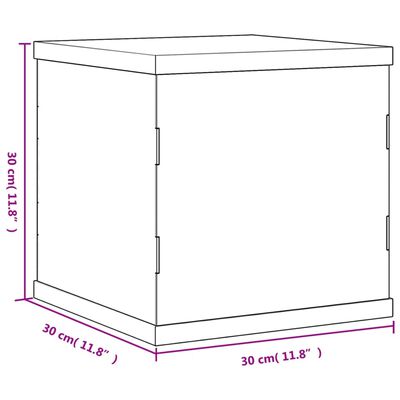 vidaXL Κουτί Βιτρίνα Διάφανο 30 x 30 x 30 εκ. Ακρυλικό