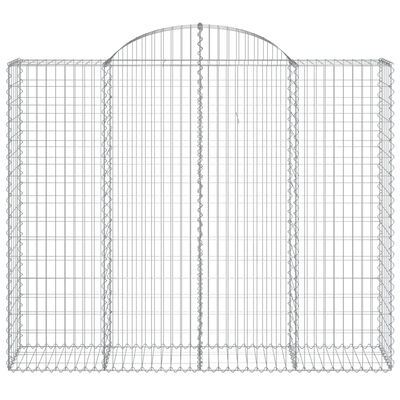 vidaXL Συρματοκιβώτια Τοξωτά 20 τεμ. 200x50x160/180 εκ. Γαλβαν. Ατσάλι