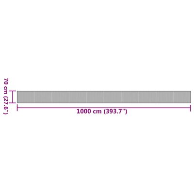 vidaXL Χαλί Ορθογώνιο Ανοιχτό Φυσικό 70 x 1000 εκ. Μπαμπού