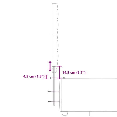 vidaXL Κρεβάτι Boxspring με Στρώμα Μπλε 180x200 εκ. Υφασμάτινο