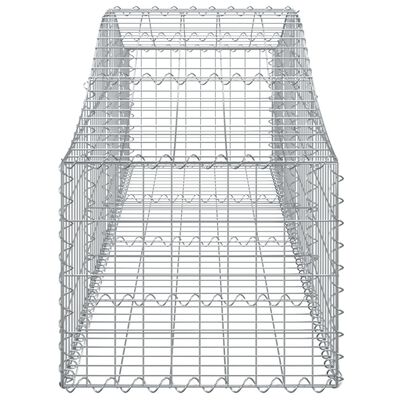 vidaXL Συρματοκιβώτια Τοξωτά 30 τεμ. 200x50x40/60 εκ. Γαλβαν. Ατσάλι