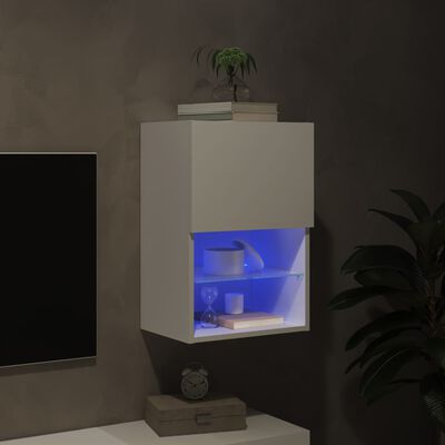 vidaXL Έπιπλο Τηλεόρασης με LED Λευκό 40,5x30x60 εκ.