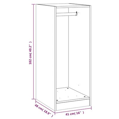 vidaXL Ντουλάπα Καπνιστή Δρυς 48x41x102 εκ. από Επεξεργασμένο Ξύλο