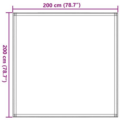 vidaXL Χαλί Σκηνής Άμμου 200x200 εκ. από HDPE