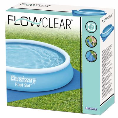 Bestway Υπόστρωμα Πισίνας Προστατευτικό Flowclear 396 x 396 εκ.