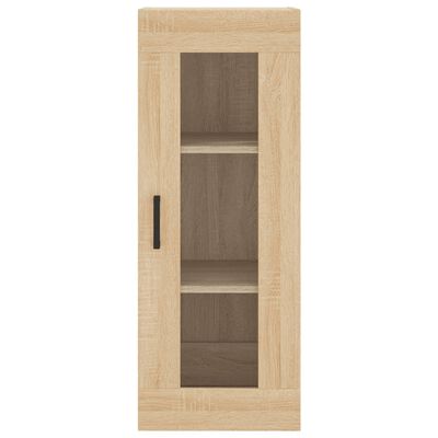 vidaXL Μπουφές Sonoma δρυς 34,5 x 34 x 180 εκ. από Επεξεργασμένο Ξύλο