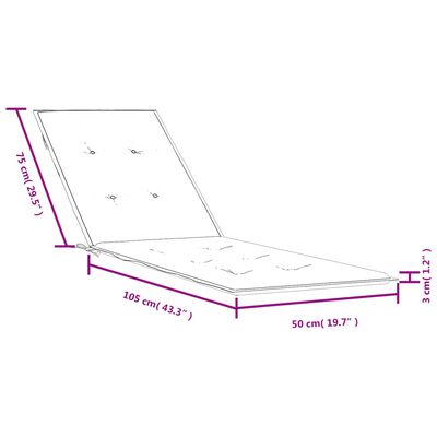 vidaXL Μαξιλάρι Σεζλόνγκ Πράσινο (75+105)x50x3 εκ. Υφασμάτινη