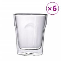 vidaXL Ποτήρια με Διπλό Τοίχωμα 6 Τεμ. 250 ml