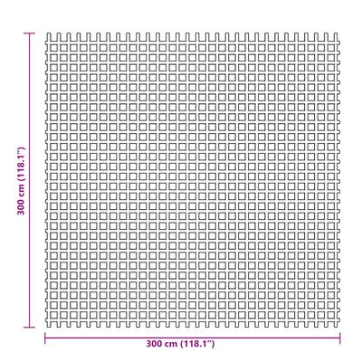 vidaXL Στρώμα Δαπέδου Κάμπινγκ Μπλε 3x3 μ.