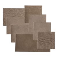 WallArt Πλακάκια Argyle 32 τεμ. Σκούρο Taupe Δερμάτινα