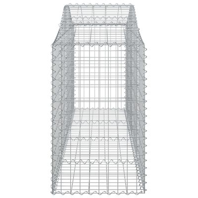 vidaXL Συρματοκιβώτια Τοξωτά 30 τεμ. 200x50x80/100 εκ. Γαλβαν. Ατσάλι