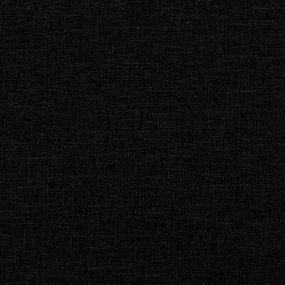 vidaXL Καναπές Τριθέσιος Μαύρο 180 εκ. Υφασμάτινος με Μαξιλάρια