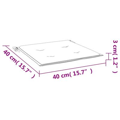 vidaXL Μαξιλάρια Καρέκλας Κήπου 4 τεμ. Ροζ 40x40x3 εκ. Υφασμάτινα