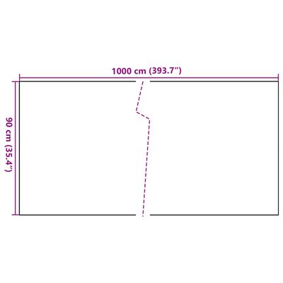 vidaXL Διαχωριστικό Βεράντας Καφέ & Μαύρο 1000x90 εκ. Συνθετικό Ρατάν