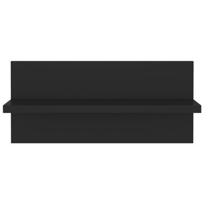 vidaXL Ραφιέρες Τοίχου 4 τεμ. Μαύρες 40 x 11,5 x 18 εκ από Επεξ. Ξύλο