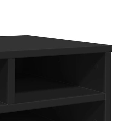vidaXL Βάση Εκτυπωτή Μαύρη 49x40x22,5 εκ. από Επεξεργασμένο Ξύλο