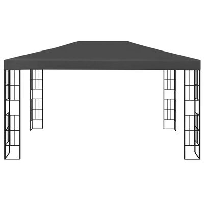 vidaXL Κιόσκι με Φωτάκια LED Ανθρακί 3 x 4 μ.