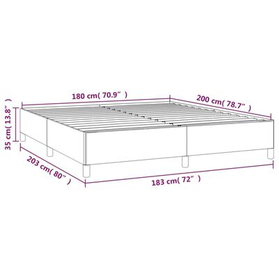 vidaXL Κρεβάτι Boxspring με Στρώμα Ανοιχτό Γκρι 180x200 εκ. Υφασμάτινο