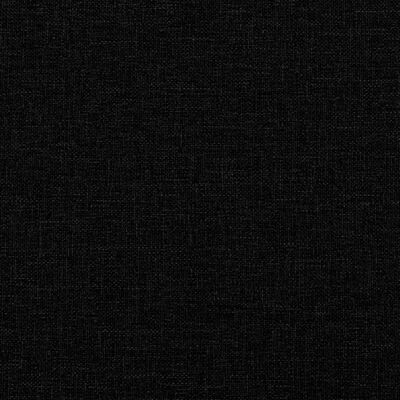 vidaXL Καναπές Κρεβάτι με Στρώμα Μαύρο 90 x 200 εκ. Υφασμάτινο
