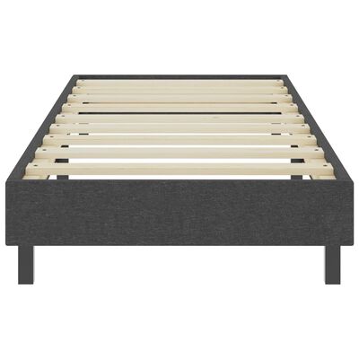 vidaXL Κρεβάτι Boxspring Σκούρο Γκρι 80 x 200 εκ. Υφασμάτινο