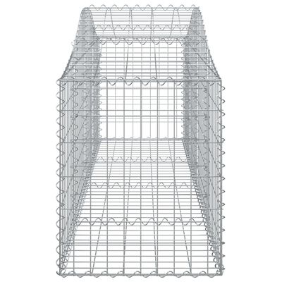 vidaXL Συρματοκιβώτια Τοξωτά 14 τεμ. 200x50x60/80 εκ. Γαλβαν. Ατσάλι