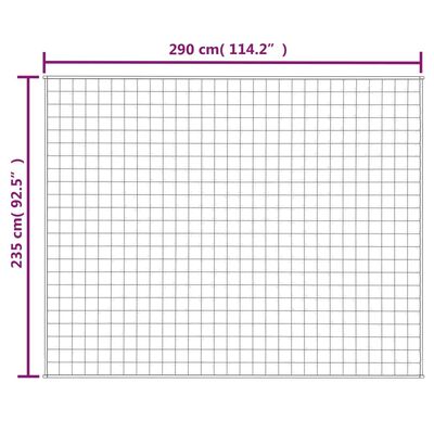 vidaXL Κουβέρτα Βαρύτητας Μπλε 235 x 290 εκ. 11 κ. Υφασμάτινη