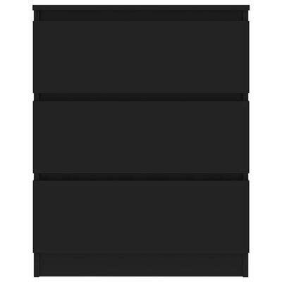 vidaXL Συρταριέρα Μαύρη 60x35x76 εκ. από Επεξεργασμένο Ξύλο