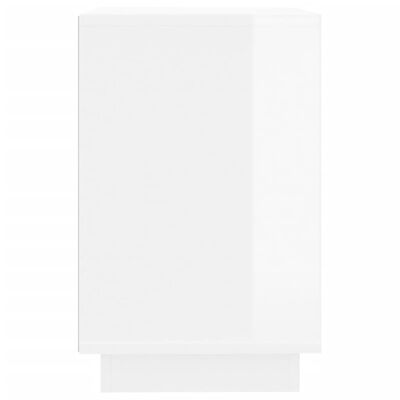 vidaXL Μπουφές Γυαλιστερό Λευκό 102x35x55 εκ. από Επεξεργασμένο Ξύλο