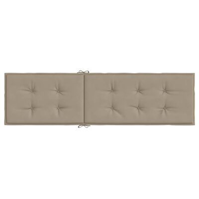 vidaXL Μαξιλάρι Σεζλόνγκ Taupe (75+105) x 50 x 4 εκ.