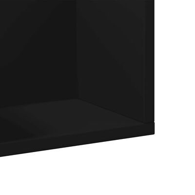 vidaXL Ντουλάπια Τοίχου 2 τεμ. Μαύρα 99x18x16,5 εκ. Επεξεργασμένο Ξύλο
