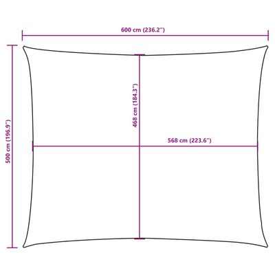 vidaXL Πανί Σκίασης Ορθογώνιο Καφέ 5 x 6 μ. από Ύφασμα Oxford