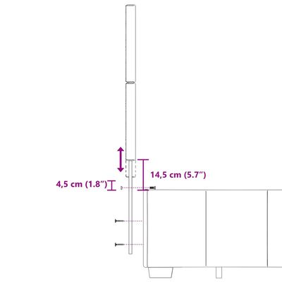 vidaXL Κρεβάτι Boxspring με Στρώμα Σκούρο Καφέ 200x200 εκ. Υφασμάτινο