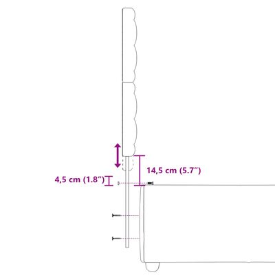 vidaXL Κρεβάτι Boxspring με Στρώμα Μαύρο 100 x 200 εκ. Υφασμάτινο