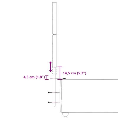 vidaXL Κρεβάτι Boxspring με Στρώμα Σκούρο Γκρι 80x200 εκ. Υφασμάτινο