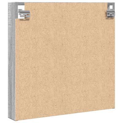 vidaXL Βιτρίνα Γκρι Sonoma 60x8,5x58 εκ. από Επεξεργασμένο Ξύλο