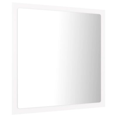 vidaXL Καθρέφτης Μπάνιου με LED Λευκός 40 x 8,5 x 37 εκ. Ακρυλικός