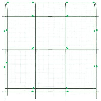 vidaXL Καφασωτό Κήπου Αναρ. Φυτά Πλαίσιο U 181x31x182,5 εκ. Ατσάλι