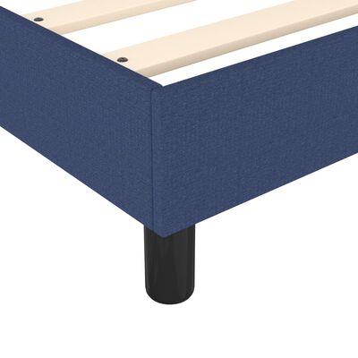 vidaXL Κρεβάτι Boxspring με Στρώμα Μπλε 180x200 εκ. Υφασμάτινο