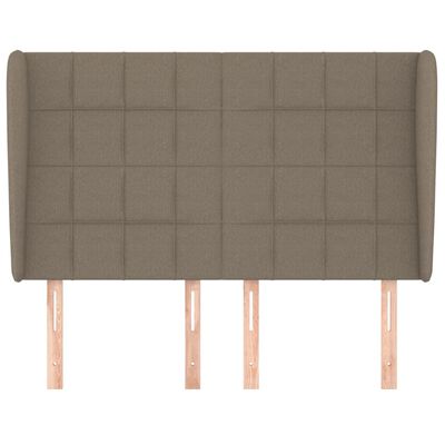 vidaXL Κεφαλάρι με Πτερύγια Taupe 147x23x118/128 εκ. Υφασμάτινο