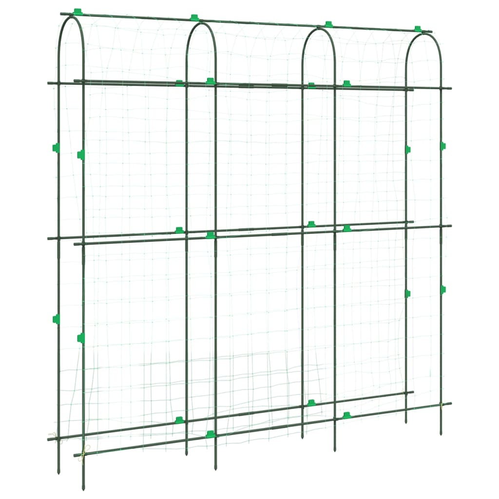 vidaXL Καφασωτό Κήπου Αναρ. Φυτά Πλαίσιο U 181x31x182,5 εκ. Ατσάλι