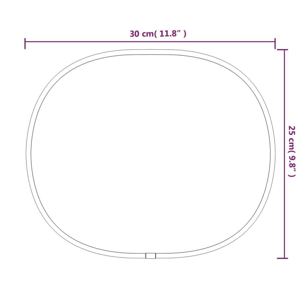 vidaXL Καθρέφτης Τοίχου Χρυσός 30x25 εκ.