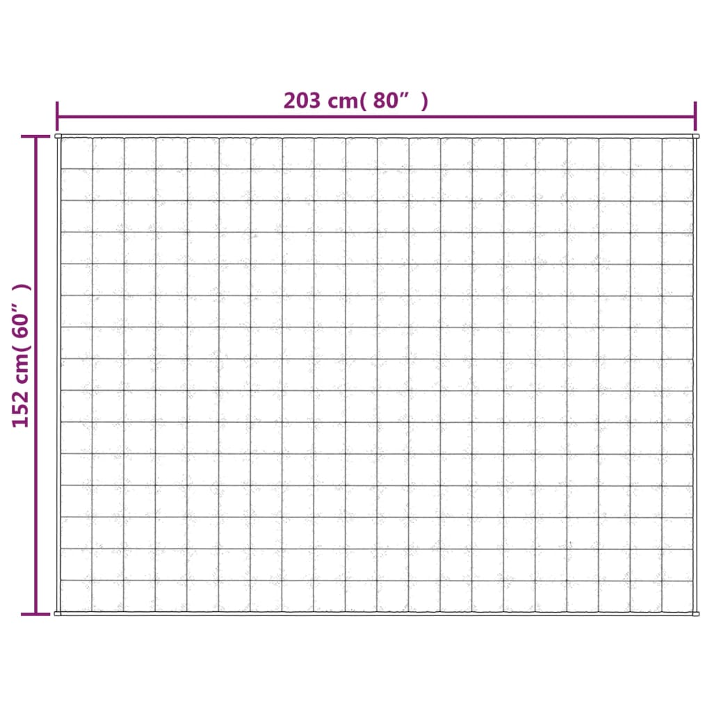 vidaXL Κουβέρτα Βαρύτητας Μπλε 152 x 203 εκ. 7 κ. Υφασμάτινη