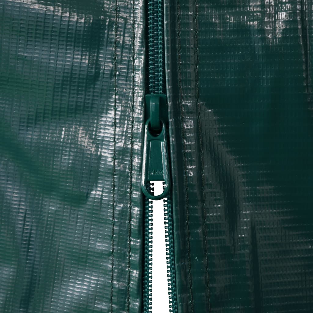 vidaXL Κιόσκι Γκαράζ Πράσινο 1,6 x 2,4 μ. από PVC
