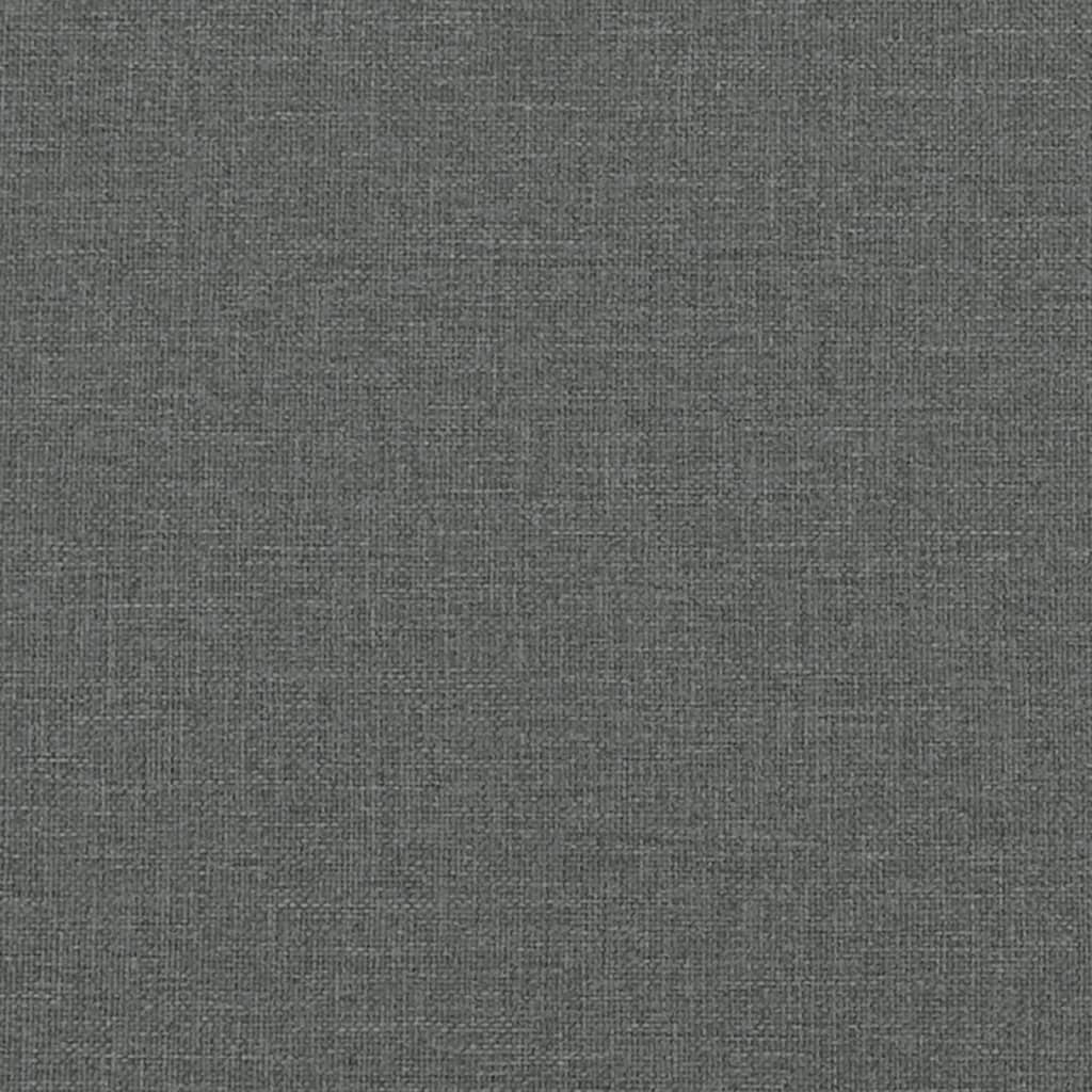 vidaXL Πλαίσιο Κρεβατιού με Κεφαλάρι Σκούρο Γκρι 100x200 εκ.Υφασμάτινο