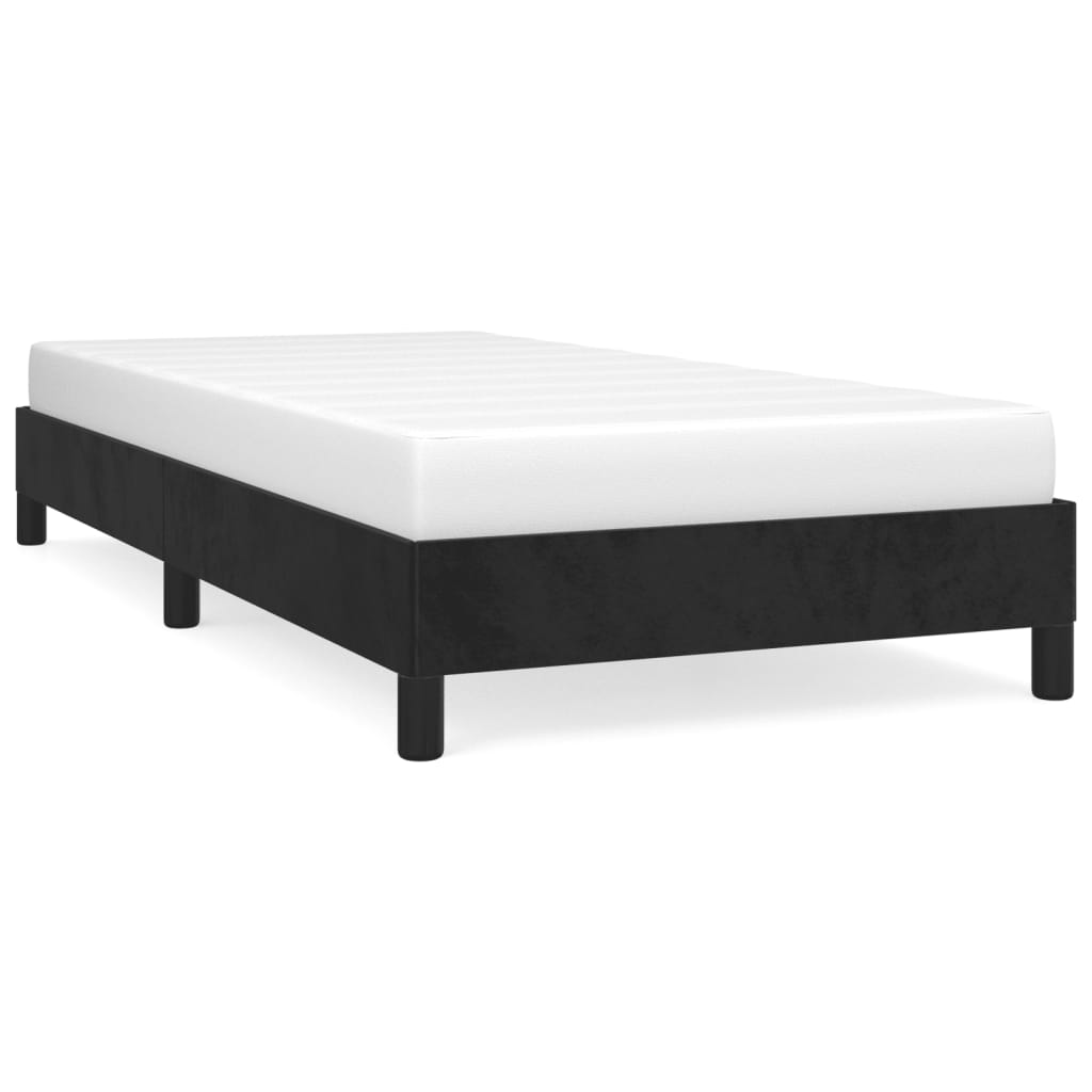 vidaXL Πλαίσιο Κρεβατιού Boxspring Μαύρο 100 x 200 εκ. Βελούδινο