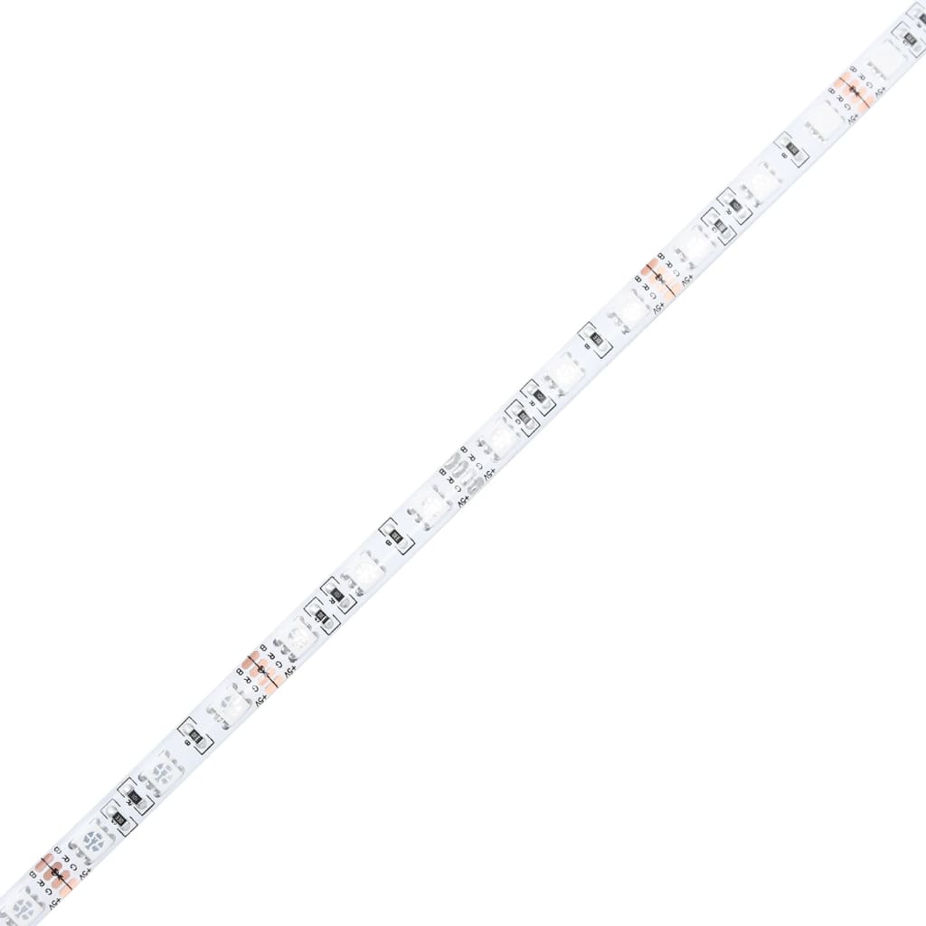 vidaXL Τραπεζάκι Σαλονιού Άπειρο Φως LED Μαύρο 40x40x51 εκ.